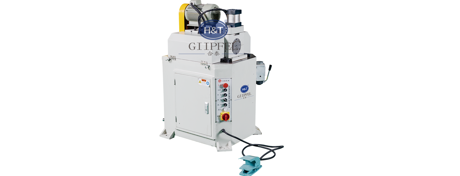 Pneumatic single head chamfering machine