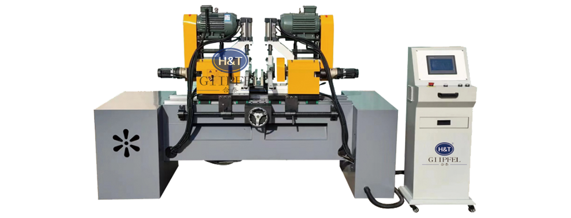 Double head chamfering machine - short material