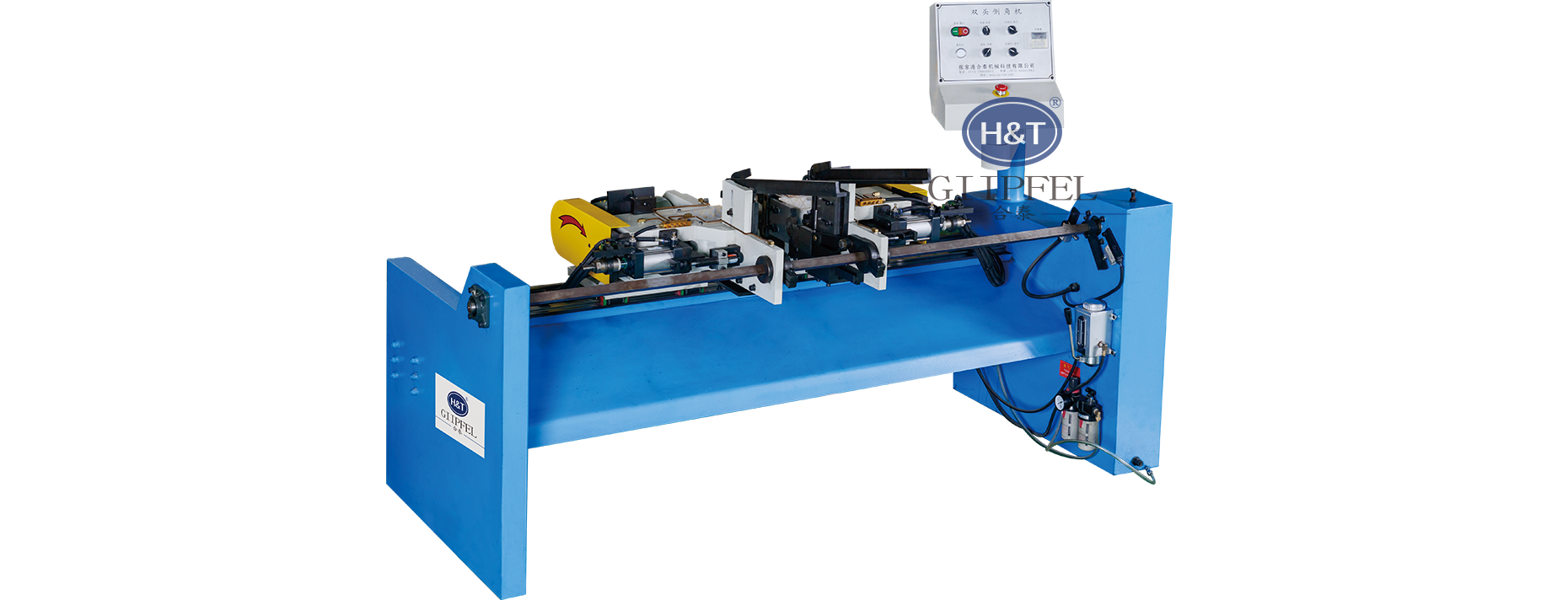 Double head chamfering machine - long material