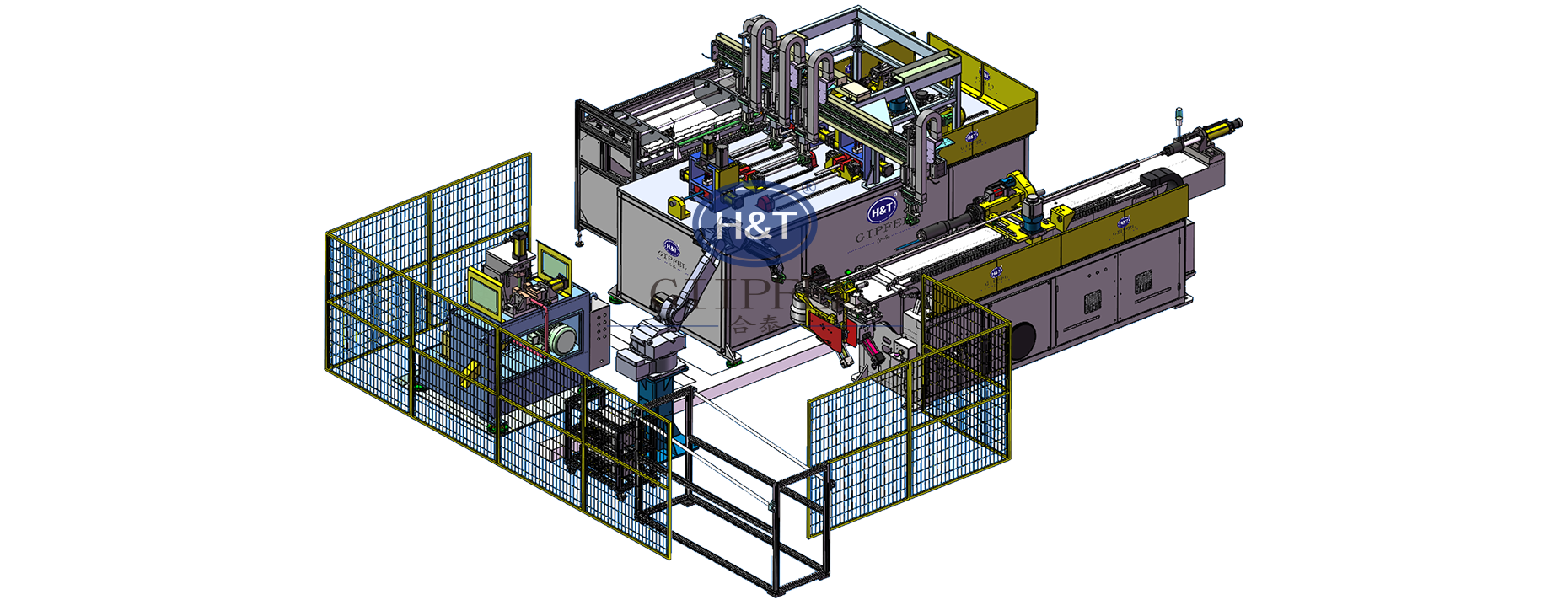 Handrail tube & backrest tube automatic line