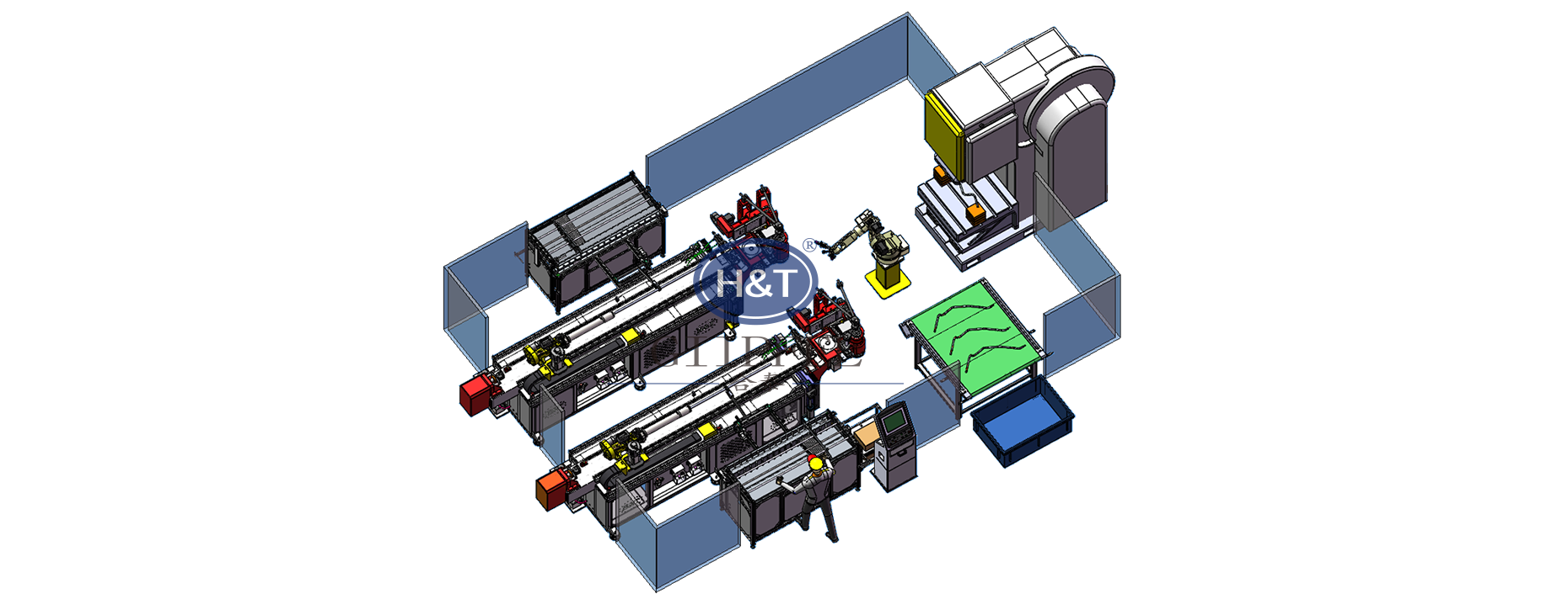 Frame side beam production unit